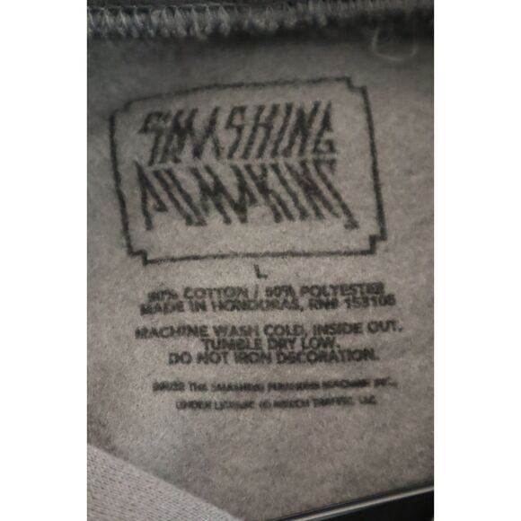 Smashing Pumpkins Men's Sz L Charcoal Gray Spirits On Fire Tour Hoodie Pullover - Picture 3 of 6